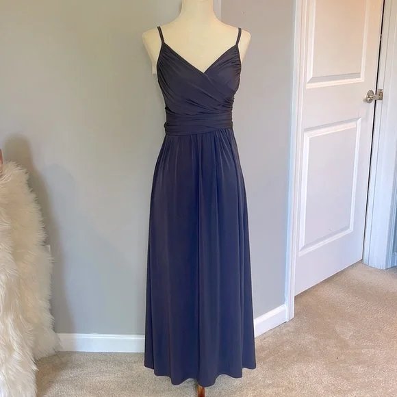 Jennifer Lopez Purple-Gray Maxi Dress - Picture 1 of 5